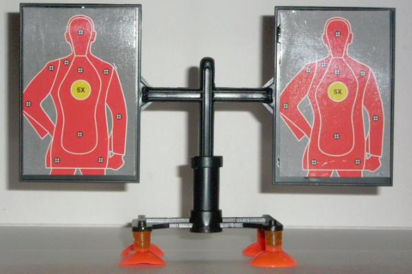 toy gun and target